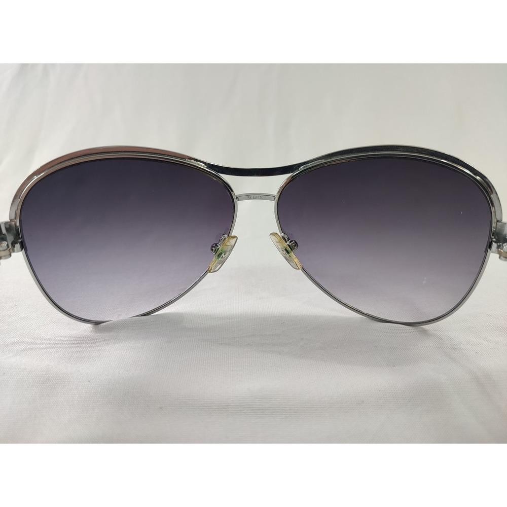 Michael Kors Natalia M2473S Aviator Sunglasses White Silver 64-13-130 Near Mint‎ - Picture 6 of 14